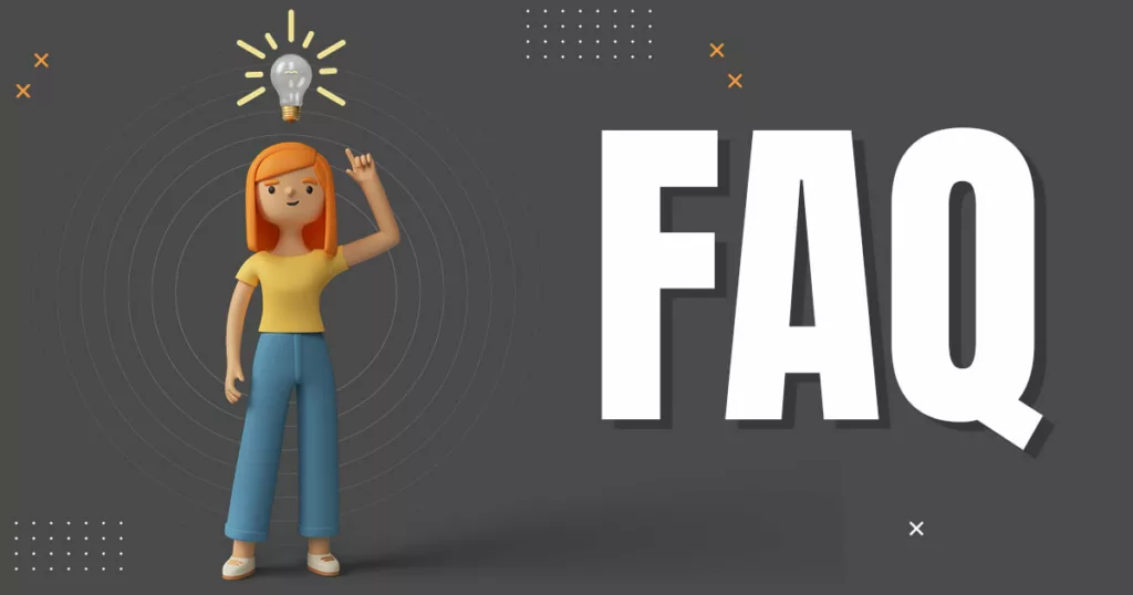 3D female character has an idea about to explore the FAQ section to find more about Mastering Cryptocurrency Trading Psychology and Emotional Intelligence for Successful Trading.